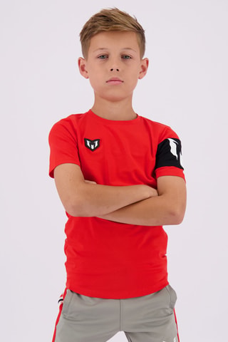 T-shirt Junin- Rood - Wit, zwart en rood