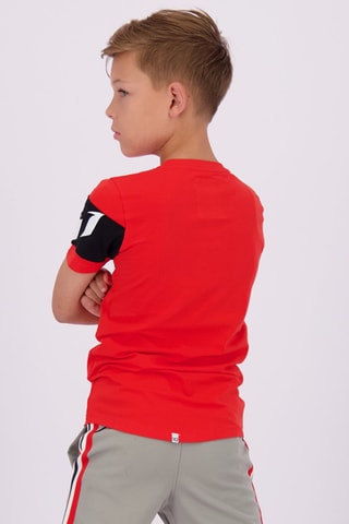 T-shirt Junin- Rood - Wit, zwart en rood