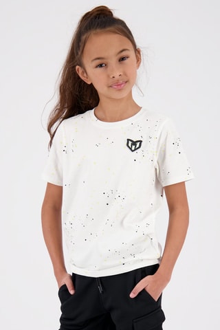 T-shirt Jose - Wit - Wit, zwart en geel