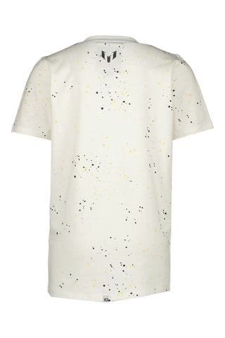 T-shirt Jose - Wit - Wit, zwart en geel