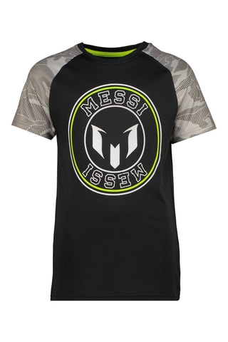 T-shirt Hiquel - Zwart - Zwart, groen en grijs