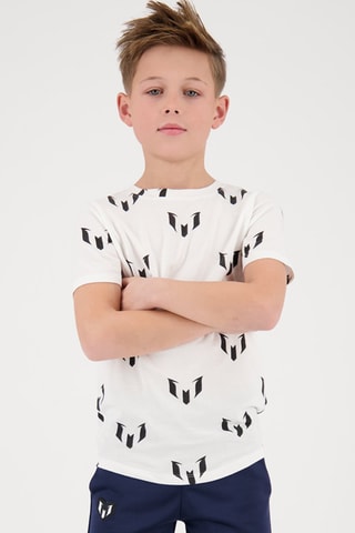 T-shirt Garre - Wit - Wit en zwart