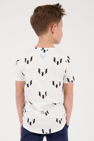 T-shirt Garre - Wit - Wit en zwart