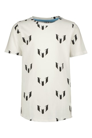 T-shirt Garre - Wit - Wit en zwart
