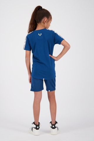 T-shirt Jaboti - Petrolblauw - Wit, zwart en blauw
