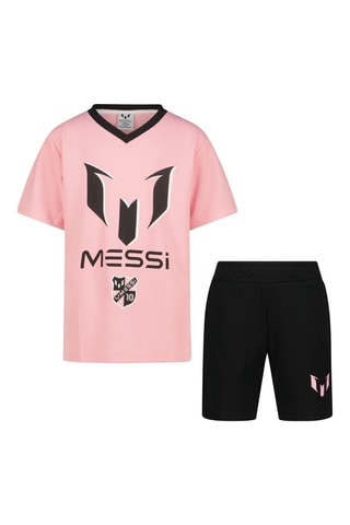 T-shirt en Short - Roze - Zwart en roze