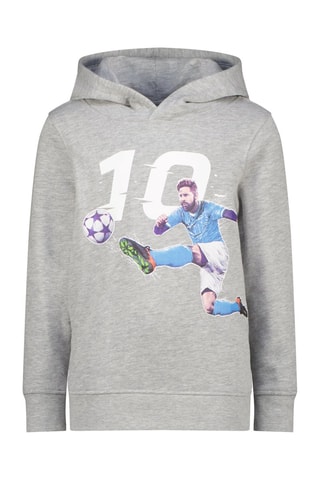Sweater met Capuchon Messi- Grijs - Grijs