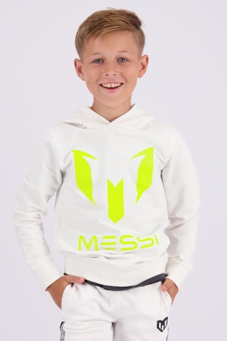 Sweater met Capuchon - Wit - Wit en groen
