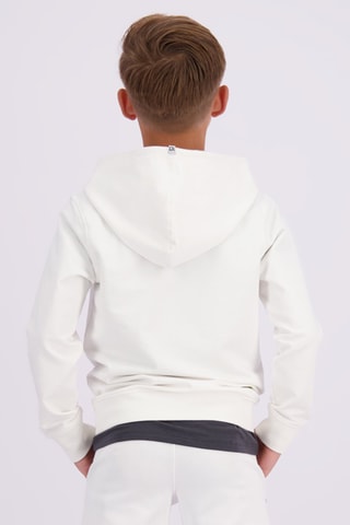 Sweater met Capuchon - Wit - Wit en groen
