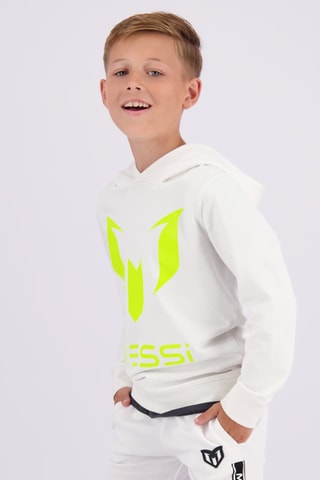 Sweater met Capuchon - Wit - Wit en groen