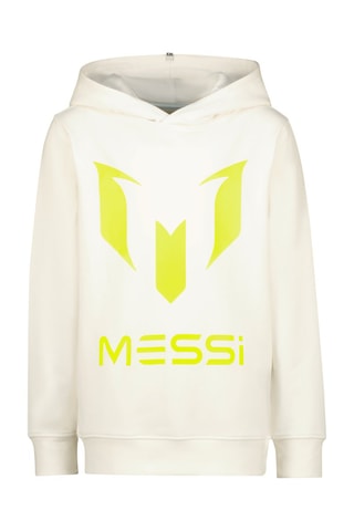 Sweater met Capuchon - Wit - Wit en groen