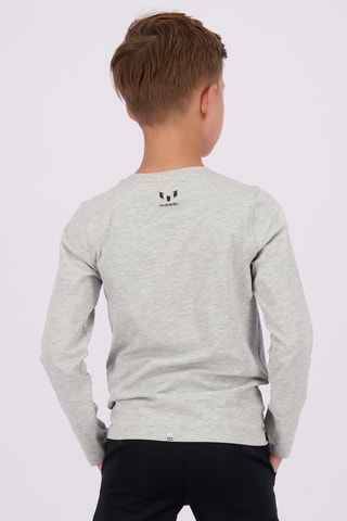 T-shirt Juneo - Gemêleerd Grijs - Zwart en grijs
