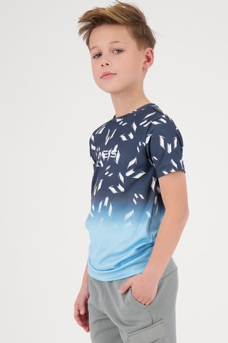 T-shirt Lobos - Blauw - Wit en blauw
