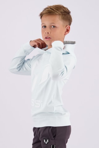 Sweater met Capuchon - Lichtblauw - Wit en blauw