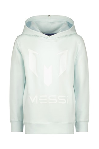 Sweater met Capuchon - Lichtblauw - Wit en blauw