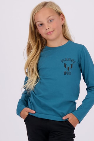T-shirt Jiquel - Turquoise - Zwart en blauw