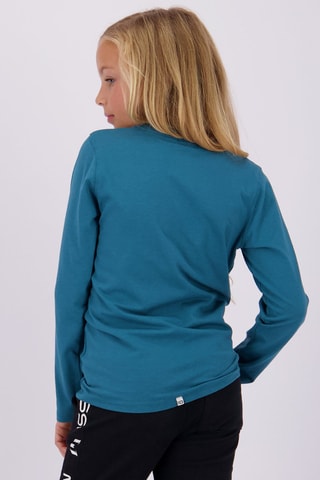 T-shirt Jiquel - Turquoise - Zwart en blauw
