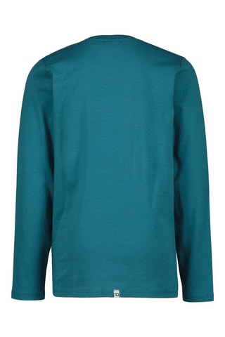 T-shirt Jiquel - Turquoise - Zwart en blauw