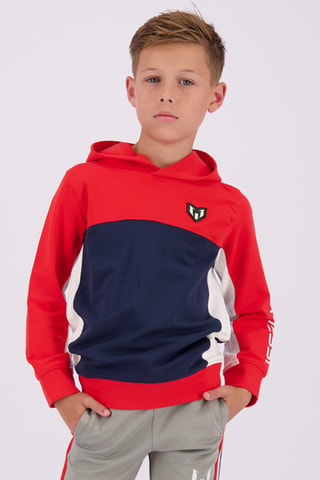 Sweater met Capuchon Malpu - Rood - Wit, rood en blauw