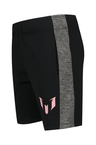 T-shirt en Short - Gemêleerd Donkergrijs en Zwart - Roze