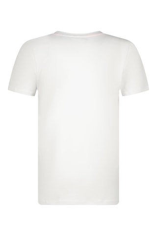 T-shirt Shield - Wit - Wit, zwart en roze