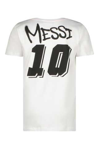 T-shirt Ten - Wit - Wit en zwart