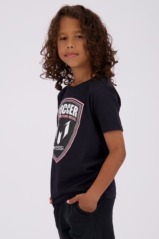 T-shirt Shield - Zwart - Wit, zwart en roze