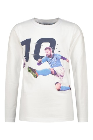 T-shirt Messi - Wit - Wit en blauw