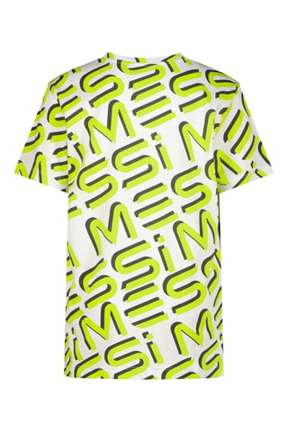 T-shirt Messi - Wit - Wit en geel
