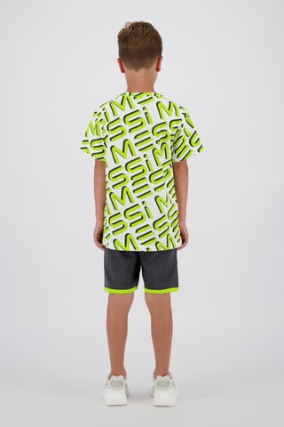 T-shirt Messi - Wit - Wit en geel