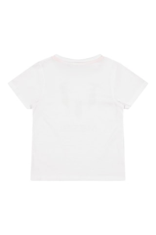 T-shirt Narop - Wit - Wit en zwart