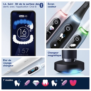 Cepillo de dientes eléctrico Bluetooth - iO9 Aqua Marine Special Edition - New Edition - Azul marino