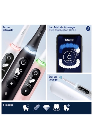 Estuche dúo - Cepillos de dientes eléctricos - iO6 Series -  Blanco y rosa