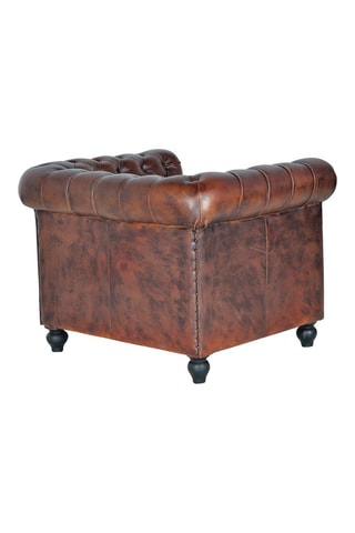 Fauteuil Chester - Marron vieilli - En cuir