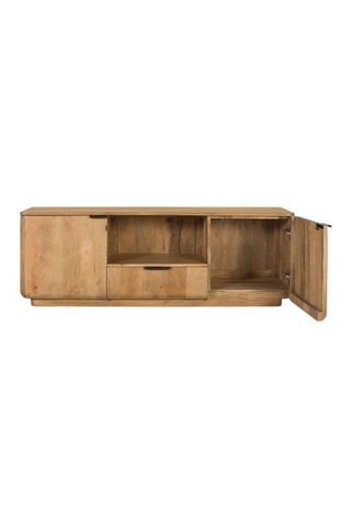 Meuble TV 2 portes en manguier - 160 x 56 x 40 cm