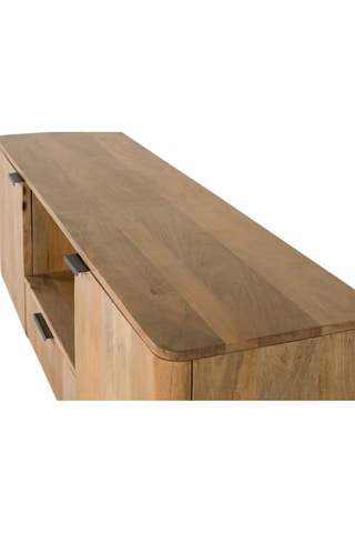 Meuble TV 2 portes en manguier - 160 x 56 x 40 cm