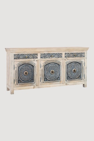 Buffet 3 portes en manguier - 180 x 90 x 40 cm