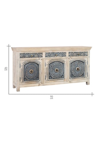 Buffet 3 portes en manguier - 180 x 90 x 40 cm