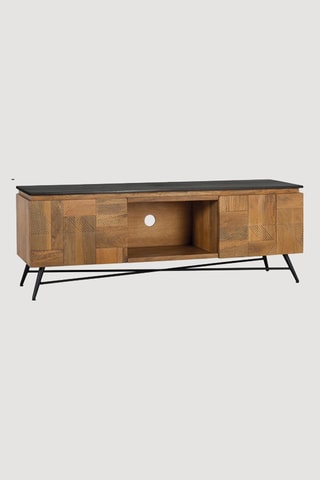 Meuble TV 2 portes en manguier - 150 x 55 x 40 cm