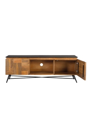 Meuble TV 2 portes en manguier - 150 x 55 x 40 cm