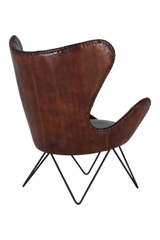 Fauteuil -  Marron - En cuir