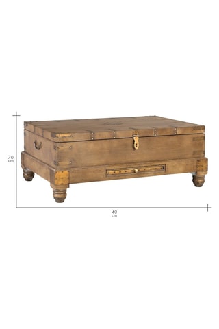 Table basse en manguier massif - 105 x 40 x 70 cm