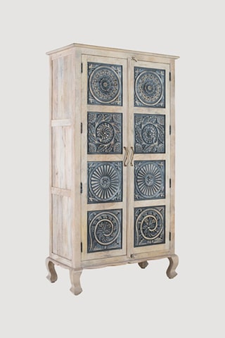 Armoire 2 portes en manguier - 97 x 180 x 46 cm