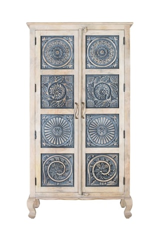 Armoire 2 portes en manguier - 97 x 180 x 46 cm
