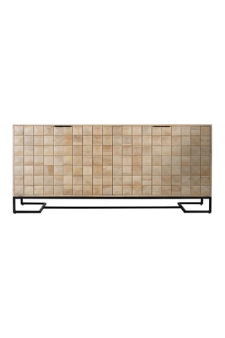 Buffet 4 portes en manguier - 80 x 180 x 40 cm