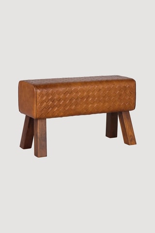 Banc en bois massif - 78 x 48 x 28 cm