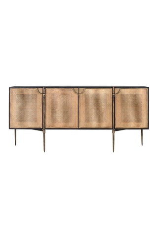 Buffet 4 portes en manguier - 185 x 40 x 87 cm