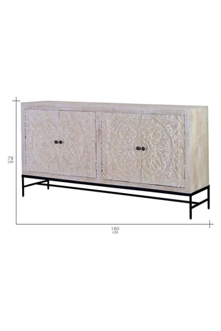Buffet 4 portes en manguier