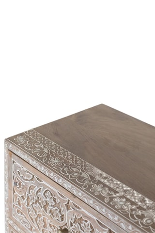 Commode 10 tiroirs en manguier - 70 x 90 x 30 cm