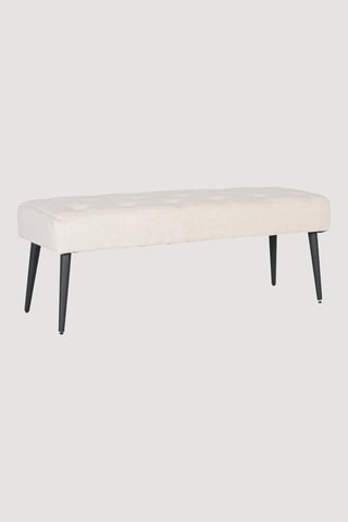 Banquette - Beige et noir - En tissu